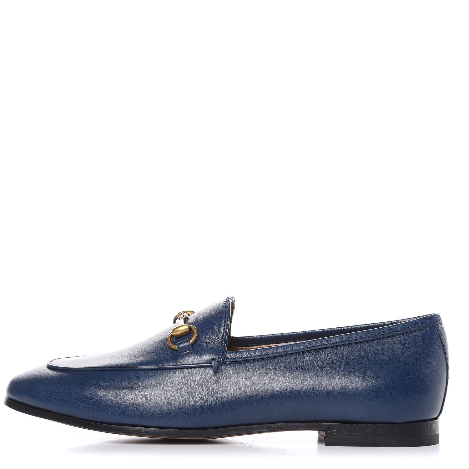 Gucci Malaga Kid Womens Jordaan Loafers 38 Blue Agata 1 of 10