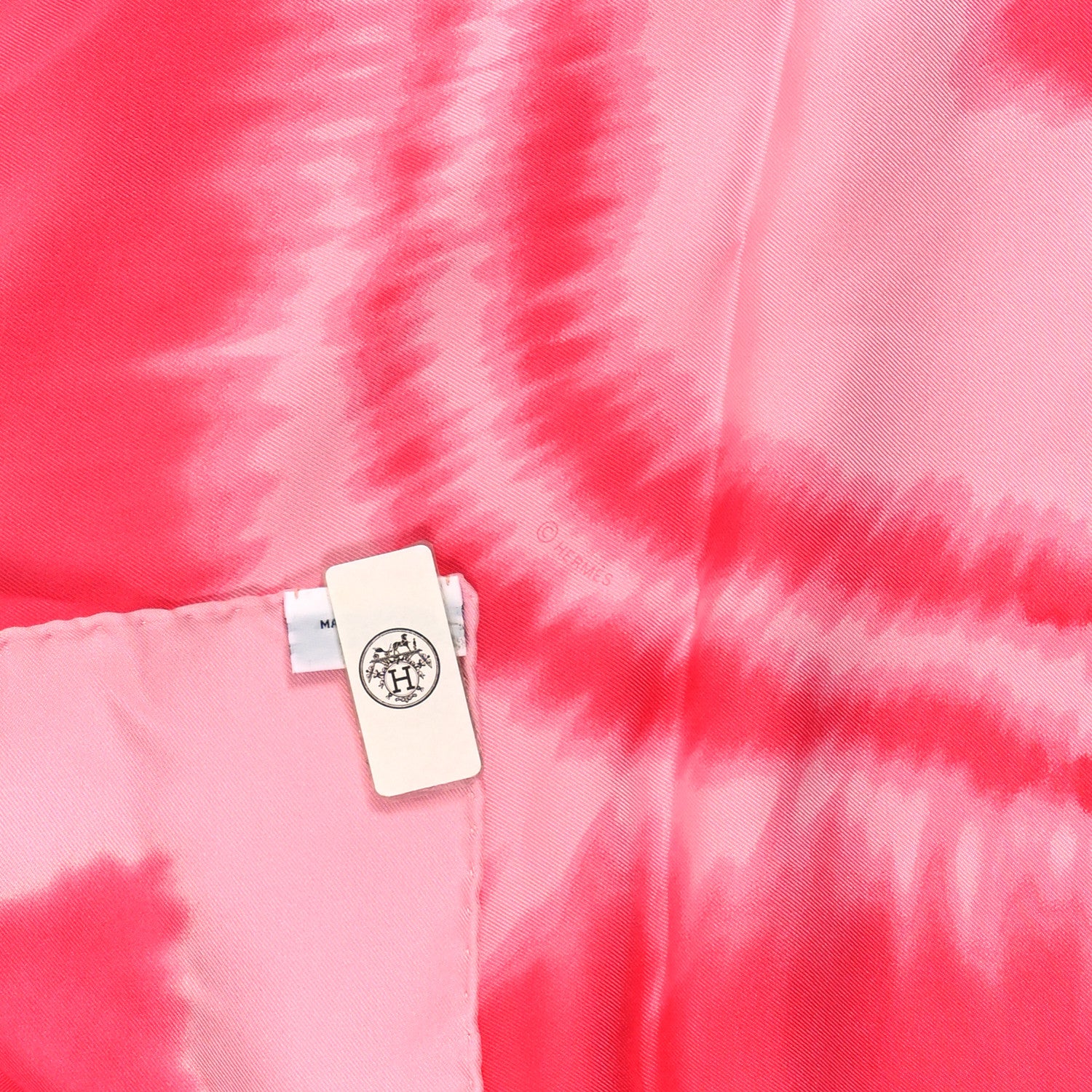 Hermes Silk Wash Brides De Gala Wash Scarf 90 Rose Malabar 3 of 3