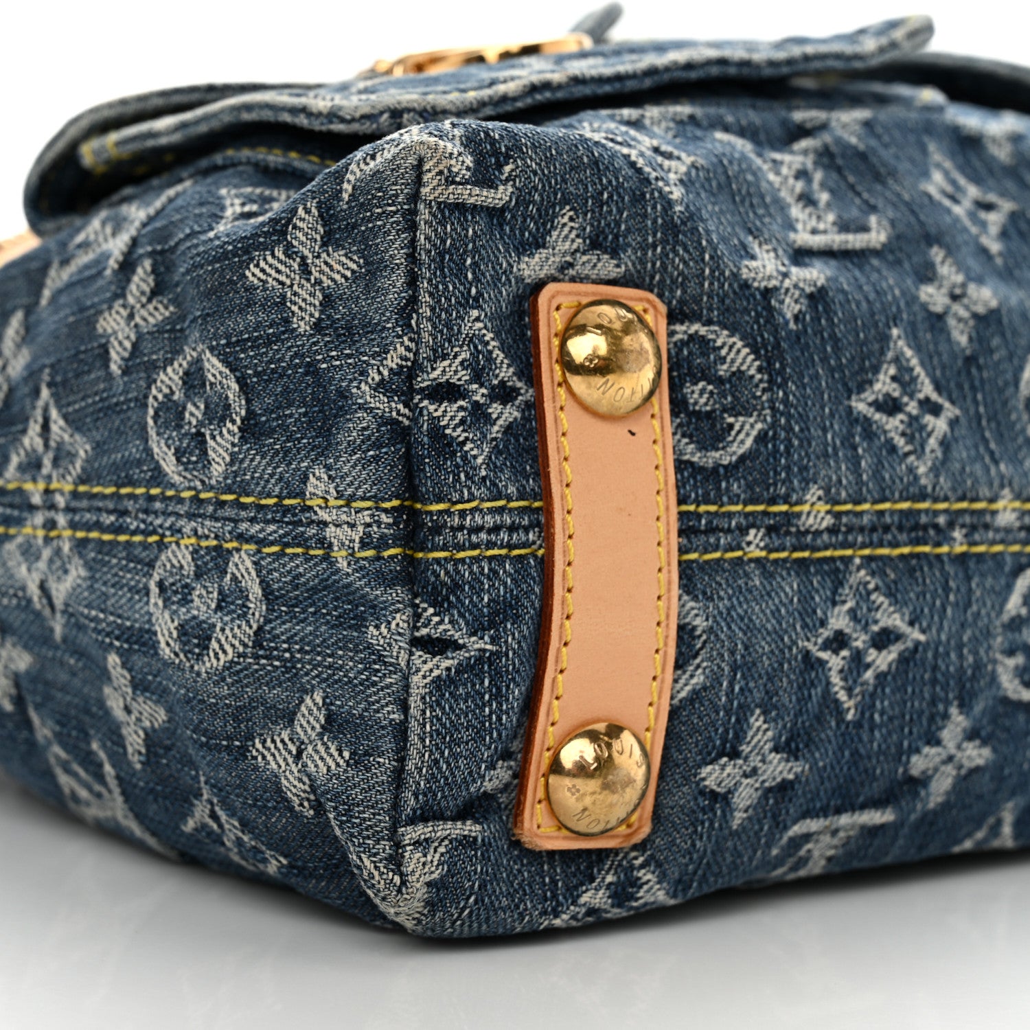 Louis Vuitton Monogram Denim Baggy PM Blue 8 of 10