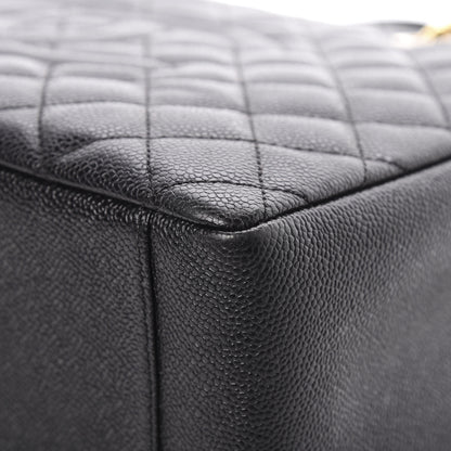 Chanel Caviar Quilted Grand Shopping Tote GST Black 10 of 14