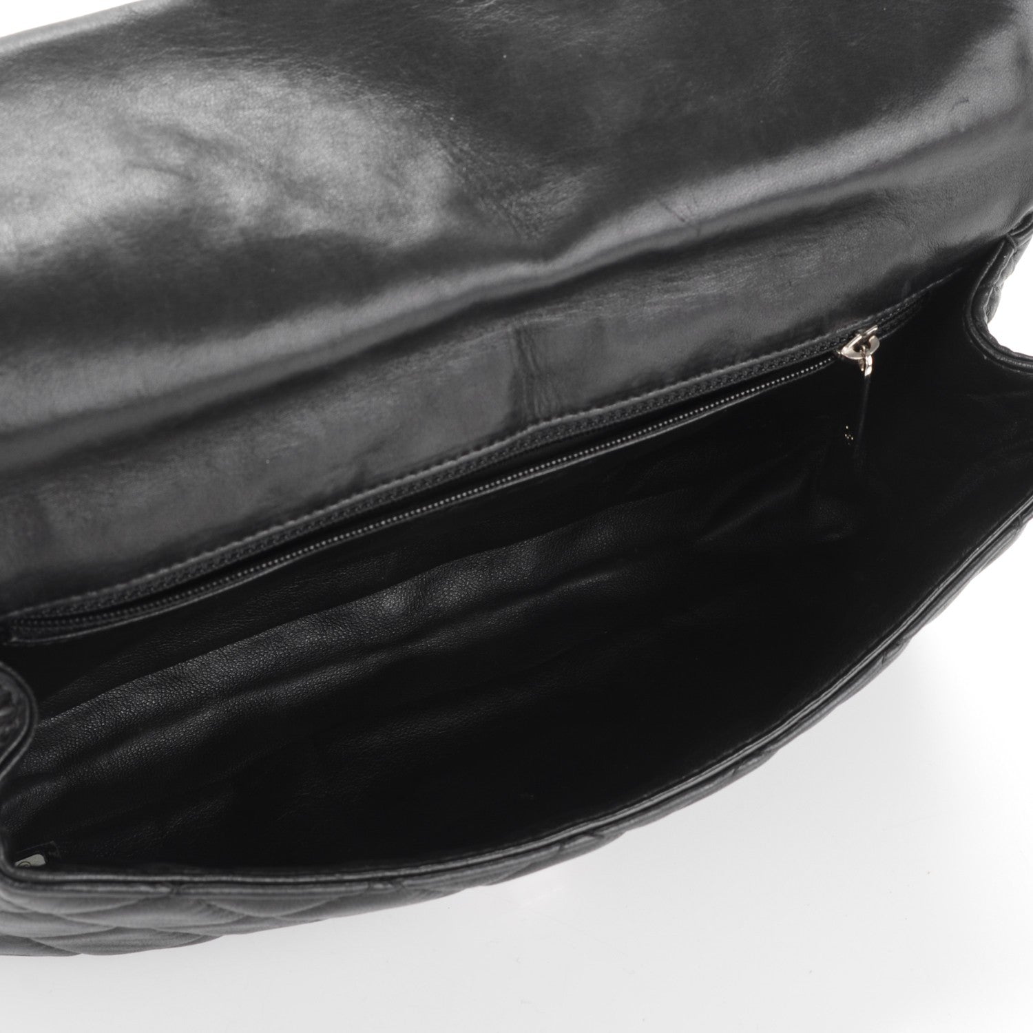 Chanel Lambskin Quilted Medium Roll Reissue Clutch Black 5 of 7