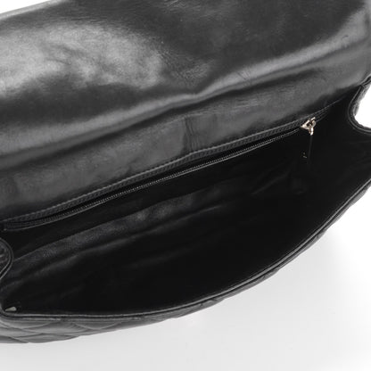 Chanel Lambskin Quilted Medium Roll Reissue Clutch Black 5 of 7
