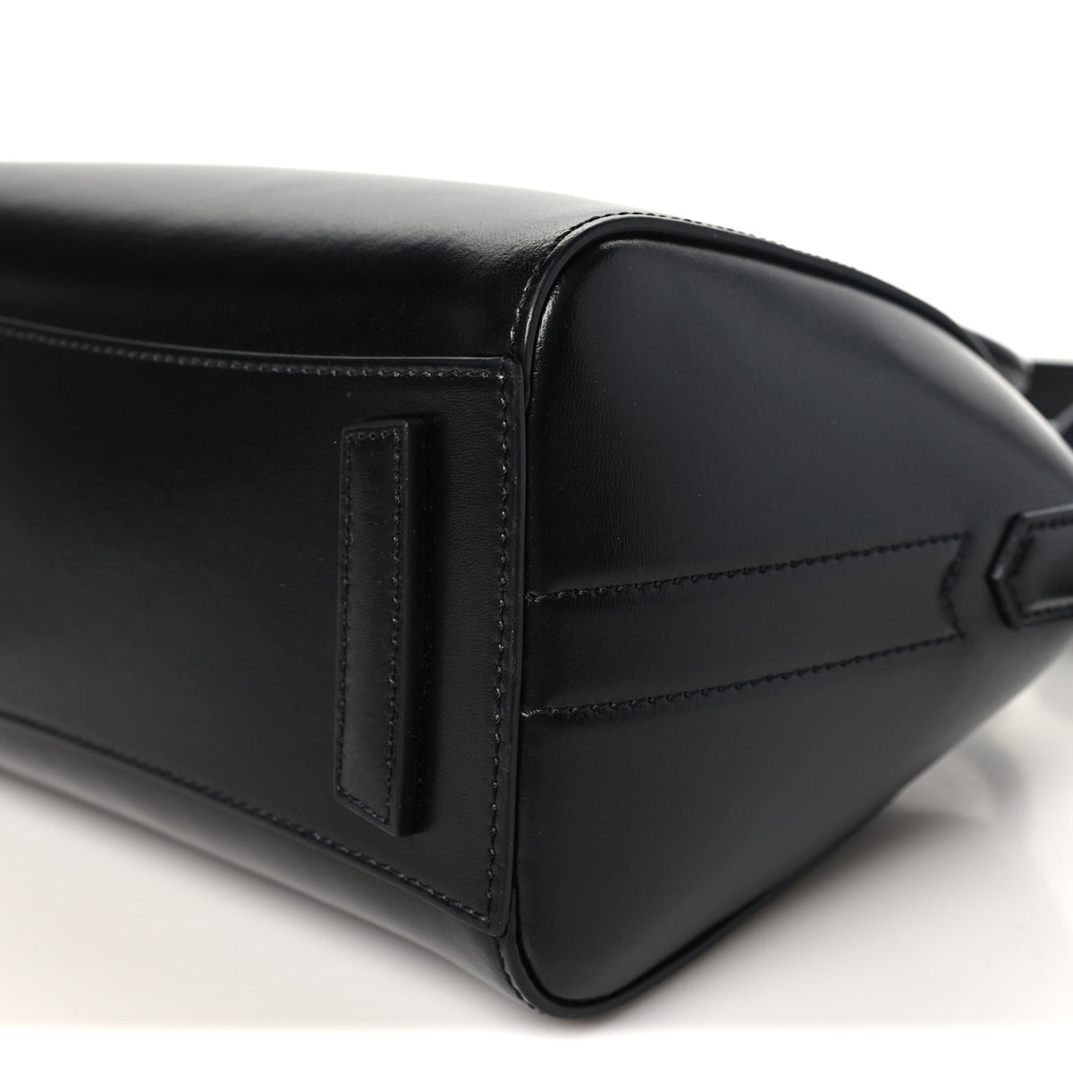 Shiny Lord Calfskin Mini Antigona Black