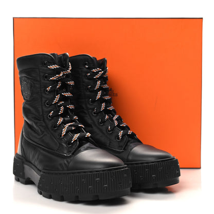 Hermes Calfskin Parachute Fresh Ankle Boots 36.5 Black 8 of 8
