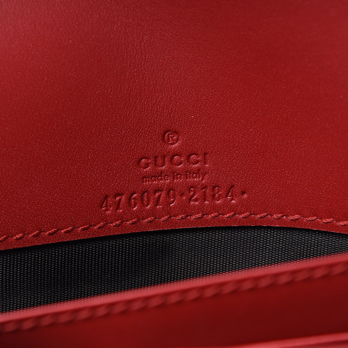 Calfskin Queen Margaret Chain Wallet Blue Agata Hibiscus Red Mystic White