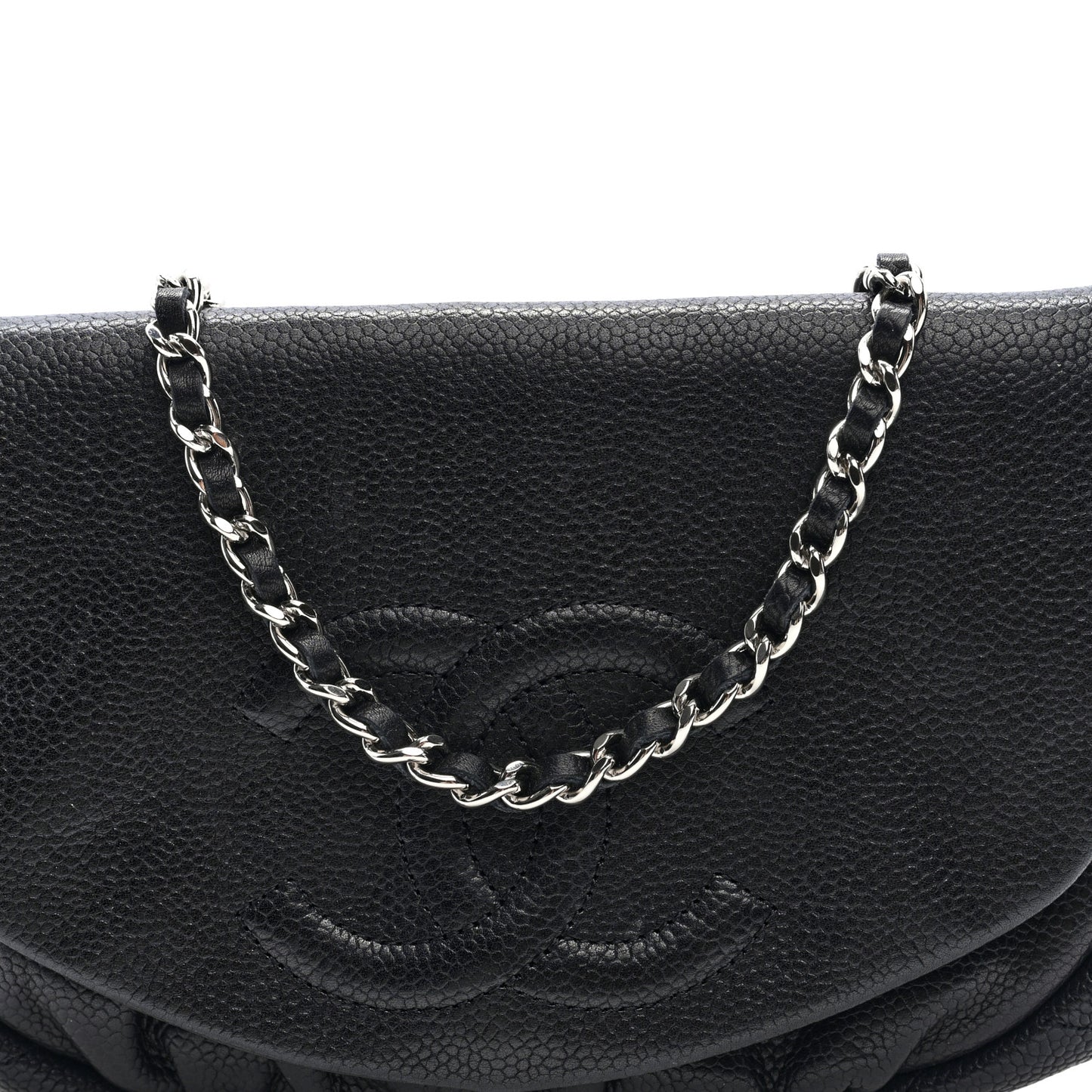Caviar Half Moon Wallet On Chain WOC Black