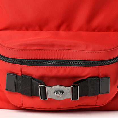 Versace Nylon Palazzo Backpack Red Black 6 of 9