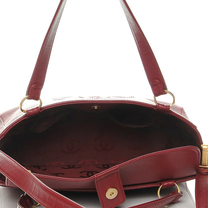 Chanel Caviar Timeless CC Shoulder Bag Red 5 of 10
