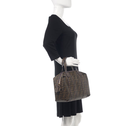 Fendi Zucca Spalmati Bowler Tobacco Viola 2 of 9