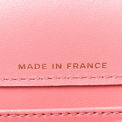 Chanel Lambskin Quilted Flap Phone Holder With Chain Pink 7 of 10