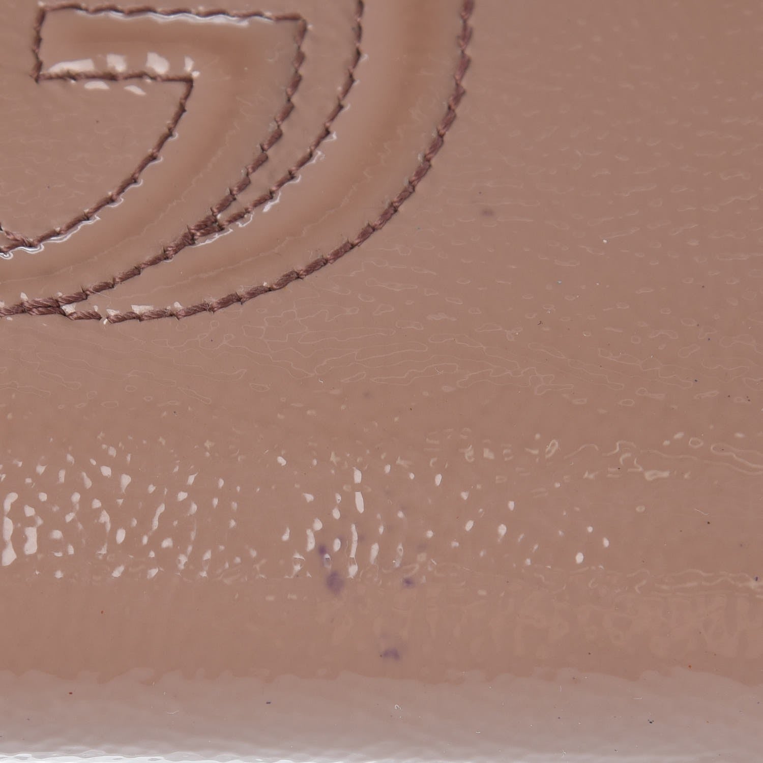 Gucci Patent Soho Zip Around Wallet Dark Cipria 12 of 17