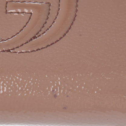 Gucci Patent Soho Zip Around Wallet Dark Cipria 12 of 17