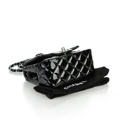 Chanel Patent Calfskin Quilted Mini Square Flap Black 4 of 7