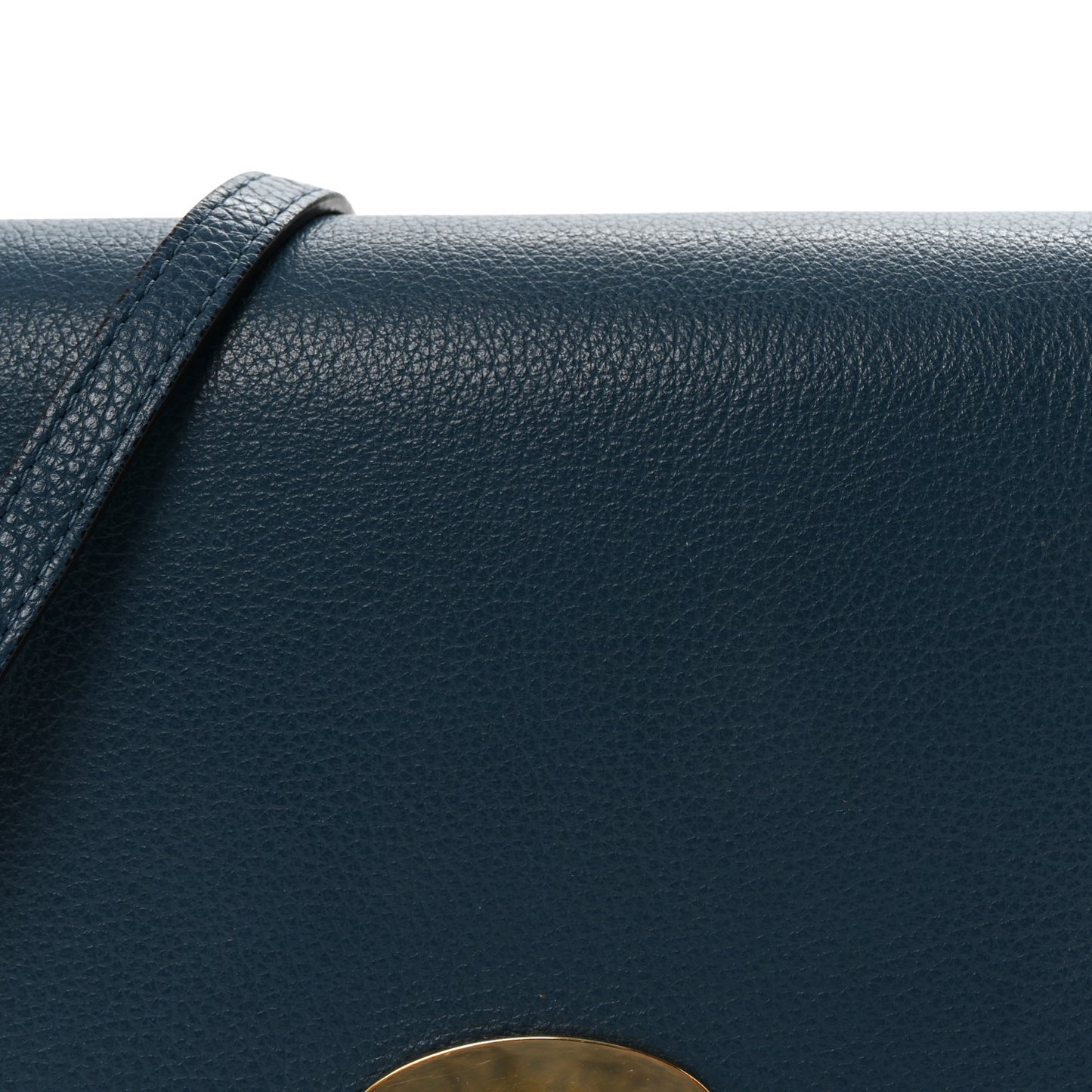 Small Classic Grain Calfskin Small Darley Satchel Blue