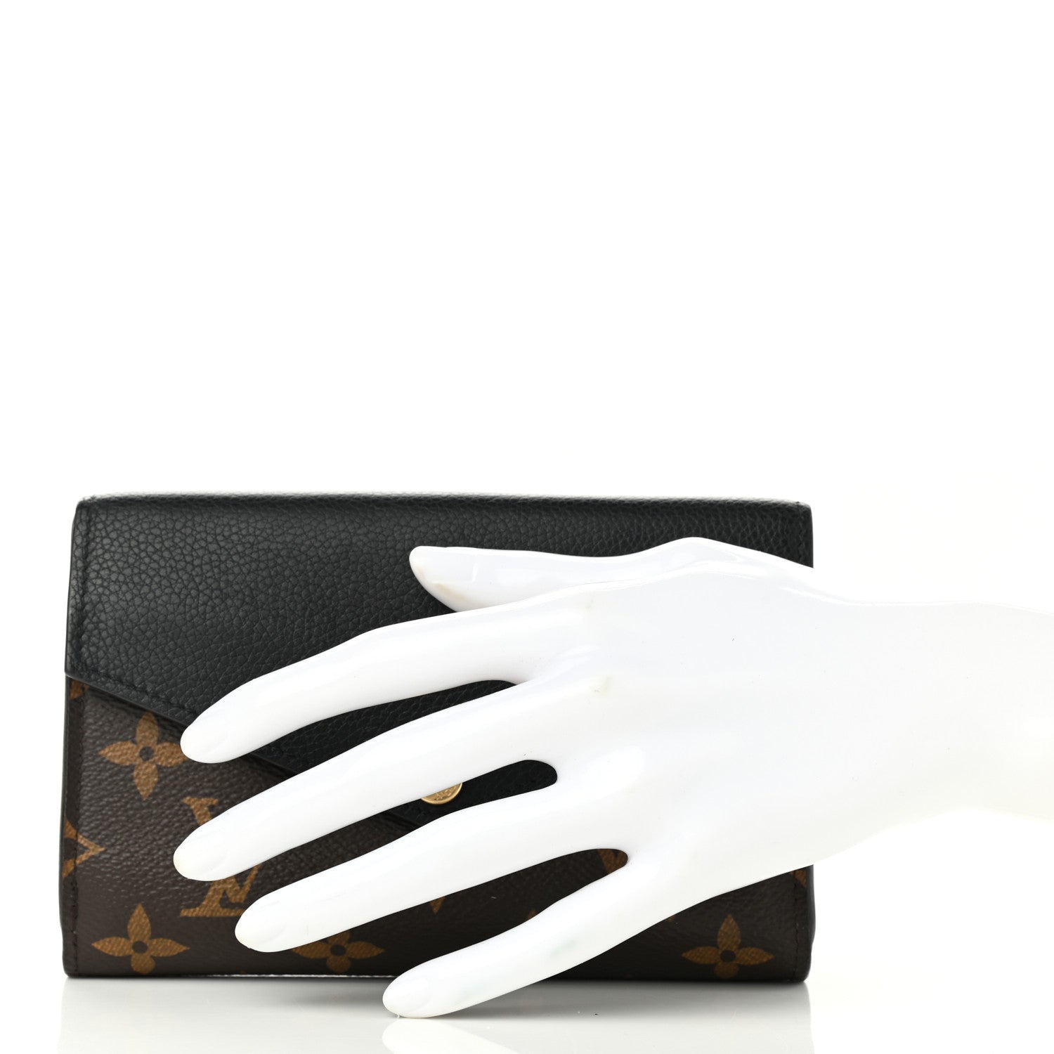Louis Vuitton Monogram Pallas Compact Wallet Black 2 of 10