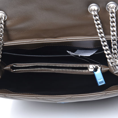 Saint Laurent Calfskin Y Quilted Monogram Small Loulou Chain Satchel Faggio 5 of 10