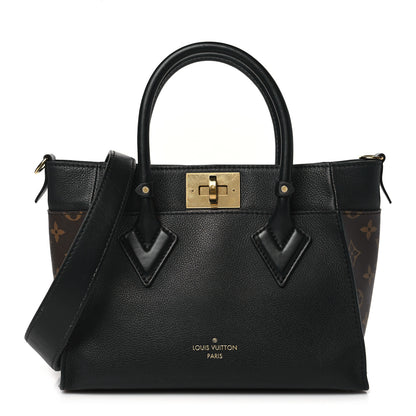 Louis Vuitton Calfskin Monogram On My Side PM Black 1 of 10