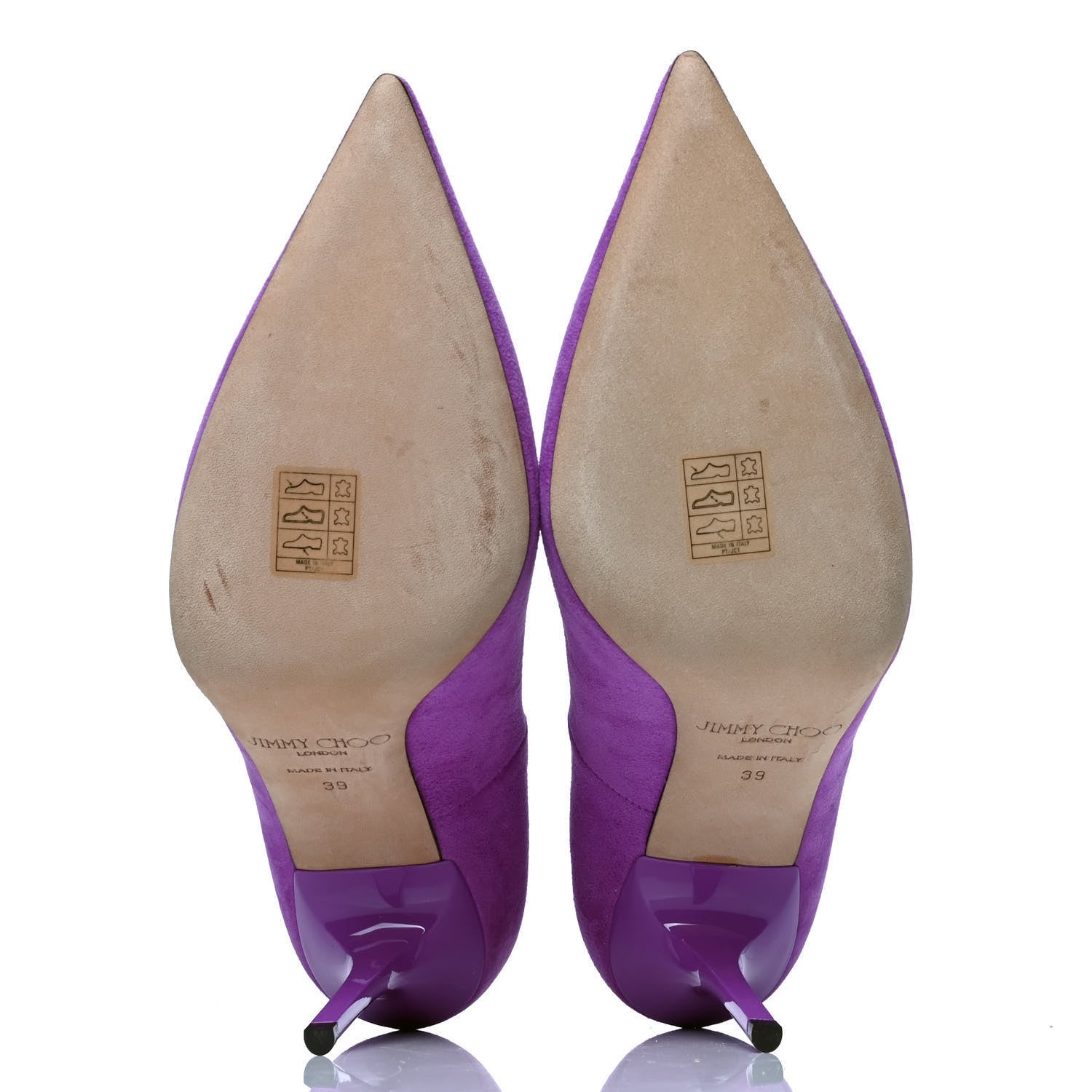 Jimmy Choo Suede Abel Pumps 39 Purple 4 of 6