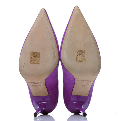 Jimmy Choo Suede Abel Pumps 39 Purple 4 of 6