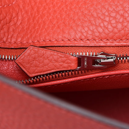 Hermes Taurillon Clemence Kelly Retourne 28 Rouge Pivoine 13 of 33
