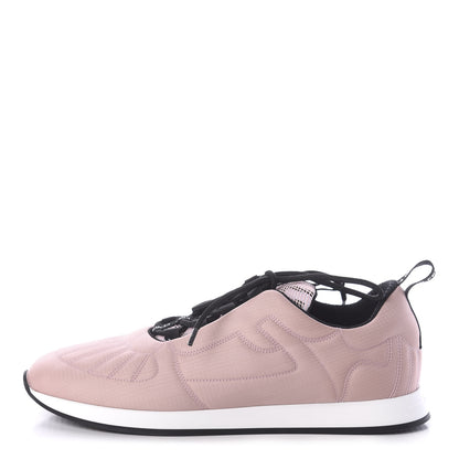 Fendi Nylon FFreedom Sneakers 38.5 White Rosa 1 of 7