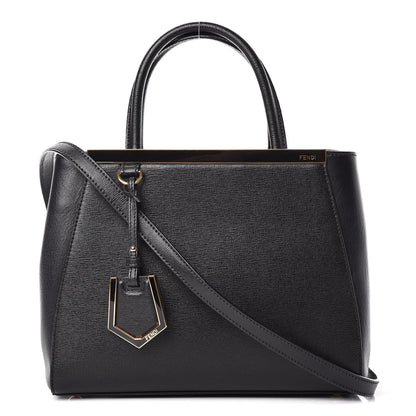 Fendi Vitello Elite Petite 2Jours Tote Black 1 of 10