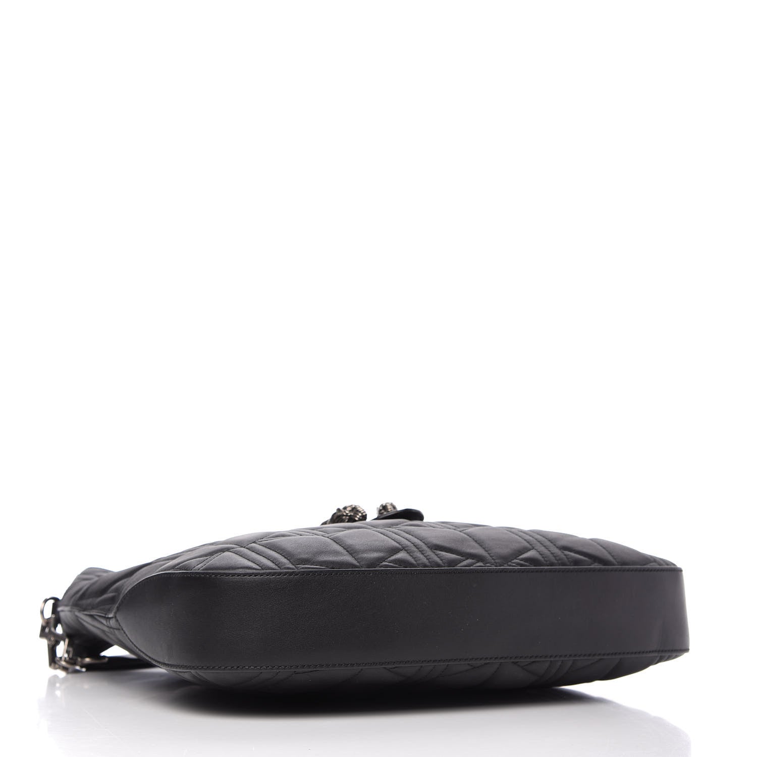 Gucci Calfskin Web Quilted Medium Dionysus Hobo Black 4 of 11