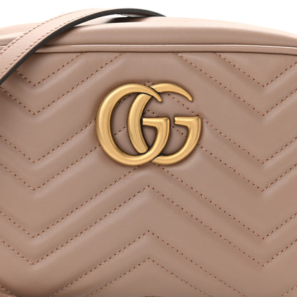 Gucci Calfskin Matelasse Small GG Marmont Chain Shoulder Bag Porcelain Rose 8 of 10