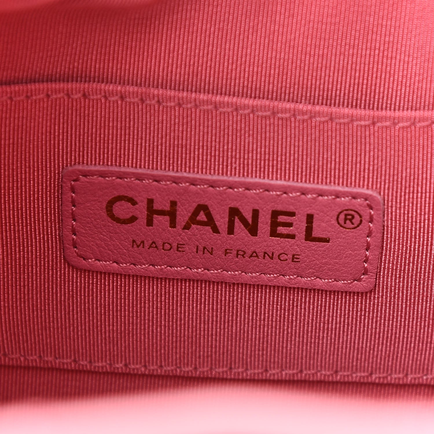 Chanel Lambskin Quilted Antique Signs Drawstring Bag Pink 6 of 9
