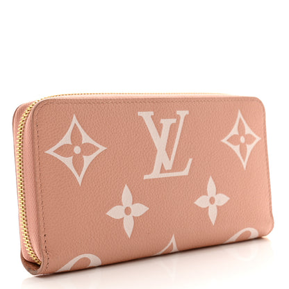 Louis Vuitton Empreinte Monogram Giant Zippy Wallet Rose Trianon Creme 3 of 7