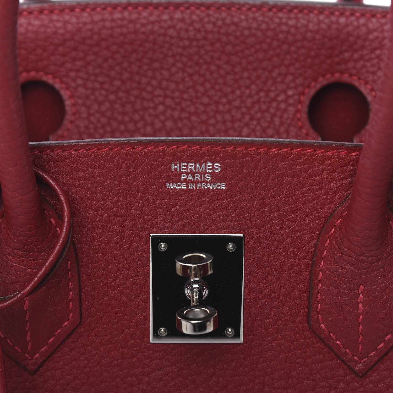 Hermes Taurillon Clemence Birkin 30 Rouge Vif 6 of 11
