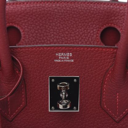 Hermes Taurillon Clemence Birkin 30 Rouge Vif 6 of 11