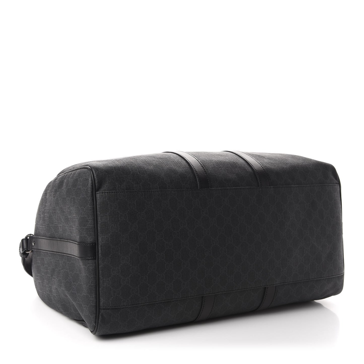 GG Supreme Monogram Medium Carry-On Duffle Bag Black Grey