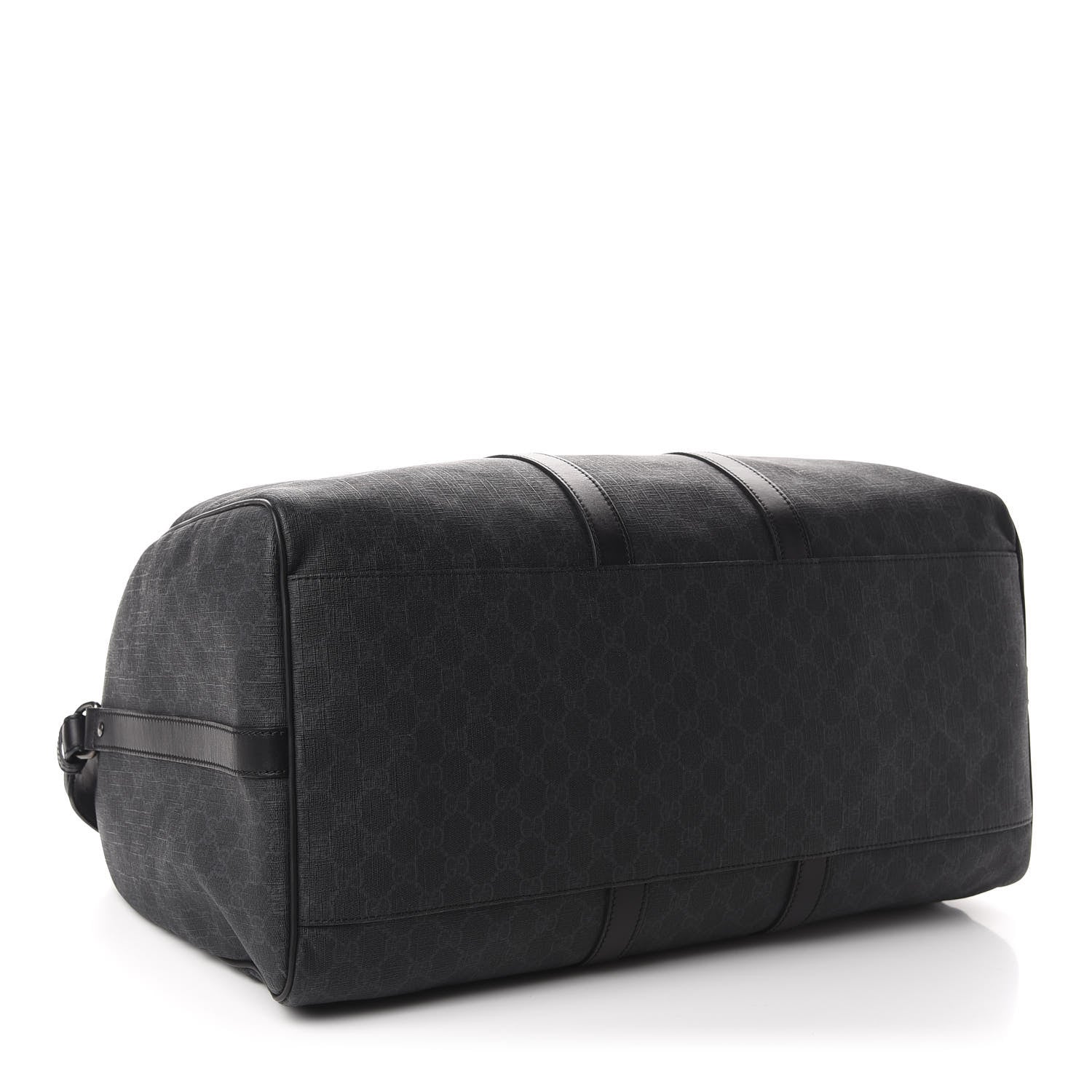 Gucci GG Supreme Monogram Medium Carry-On Duffle Bag Black Grey 3 of 10