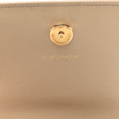 Saint Laurent Grain De Poudre Small Monogram Kate Satchel Nude Powder 12 of 14