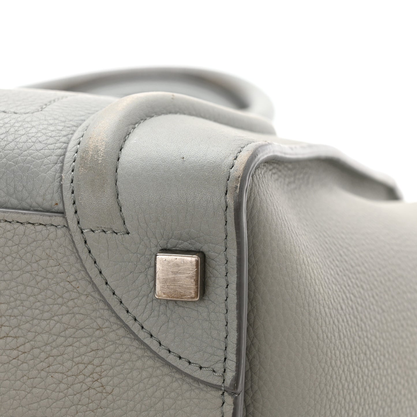 Drummed Calfskin Micro Luggage Sky