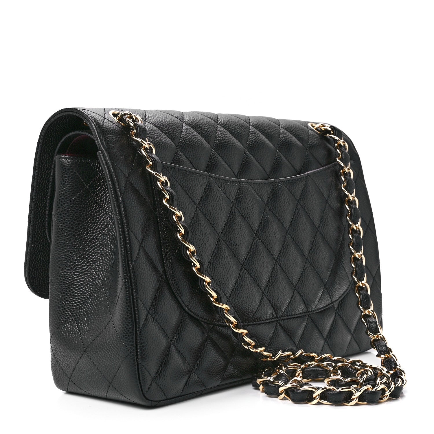 Chanel Caviar Quilted Jumbo Double Flap Black 3 of 12