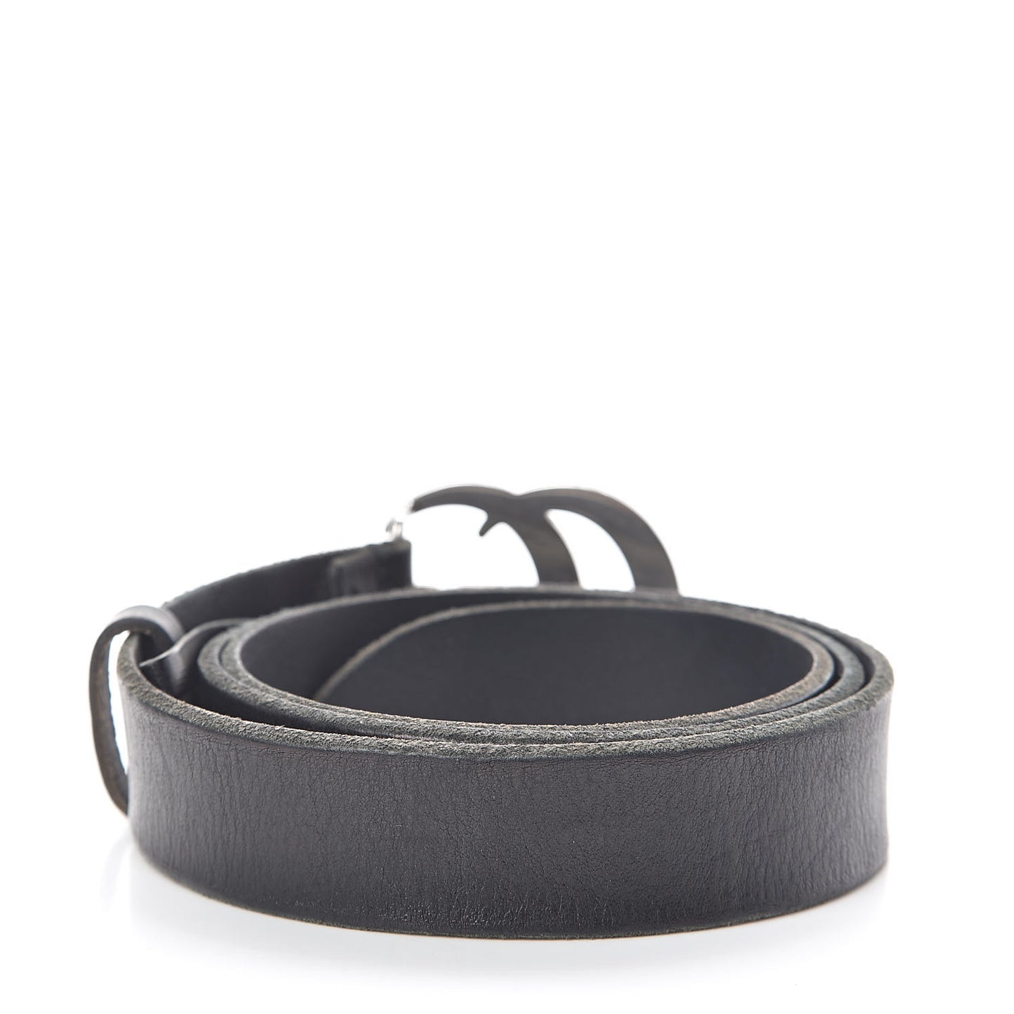 Cuoio Toscano Nickel Double G 30mm Belt 90 36 Black