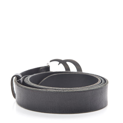 Gucci Cuoio Toscano Nickel Double G 30mm Belt 90 36 Black 3 of 7