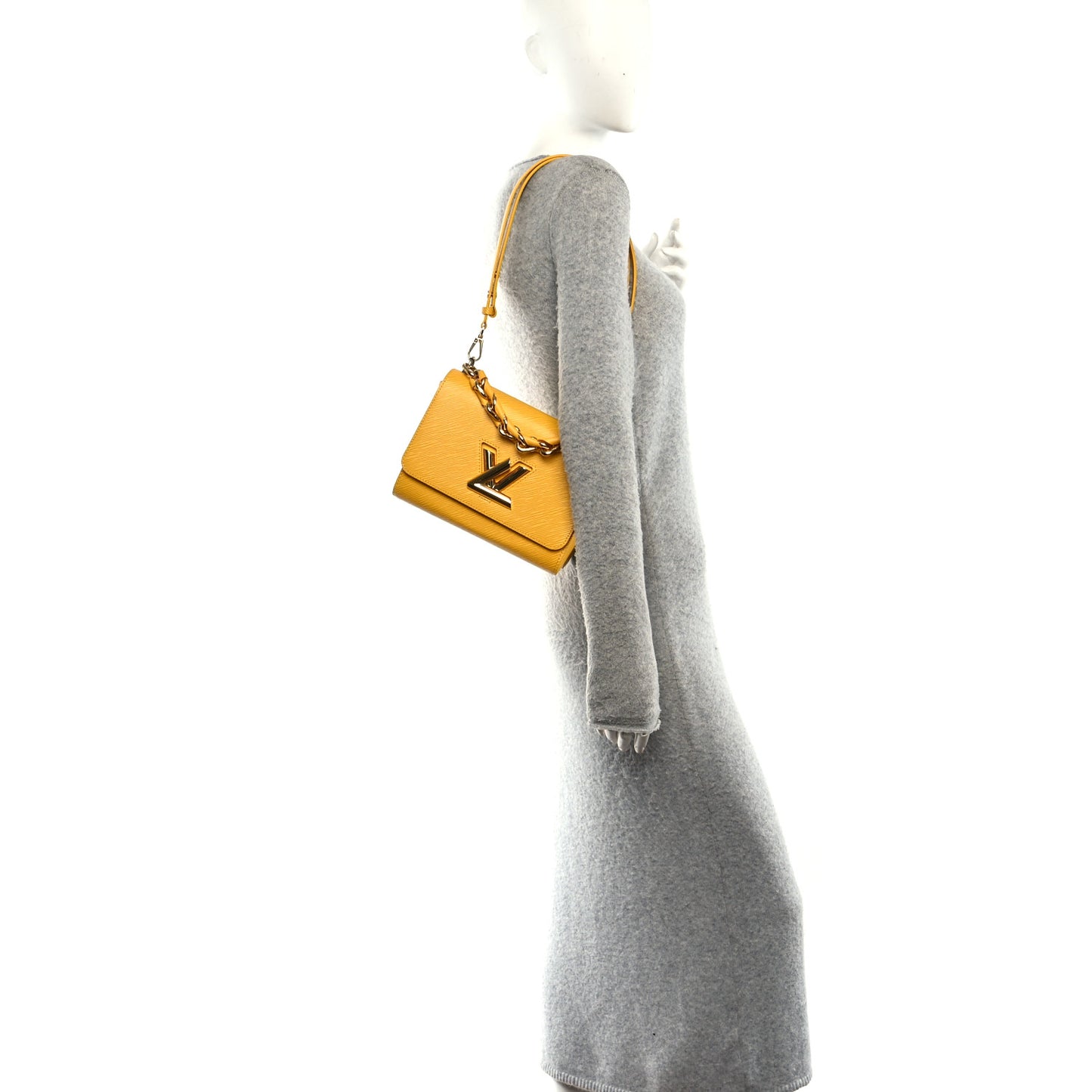 Epi Twist Braided Strap Shoulder Bag MM Sunflower