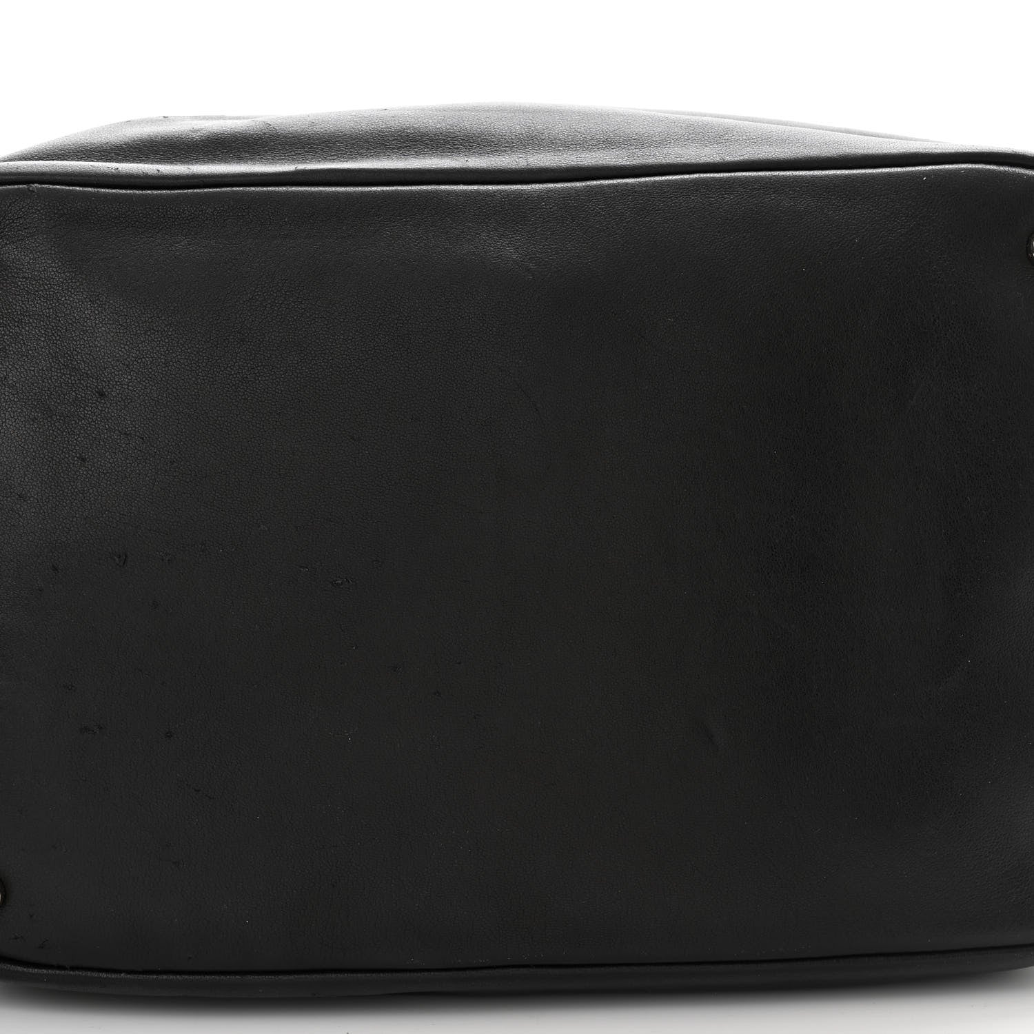 Chanel Calfskin Contrast Stitch Surpique Bucket Bag Black 11 of 11
