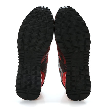 Valentino Garavani Nappa Suede Camouflage Mens Rockrunner Sneakers 43 Rubin Scarlet 6 of 9