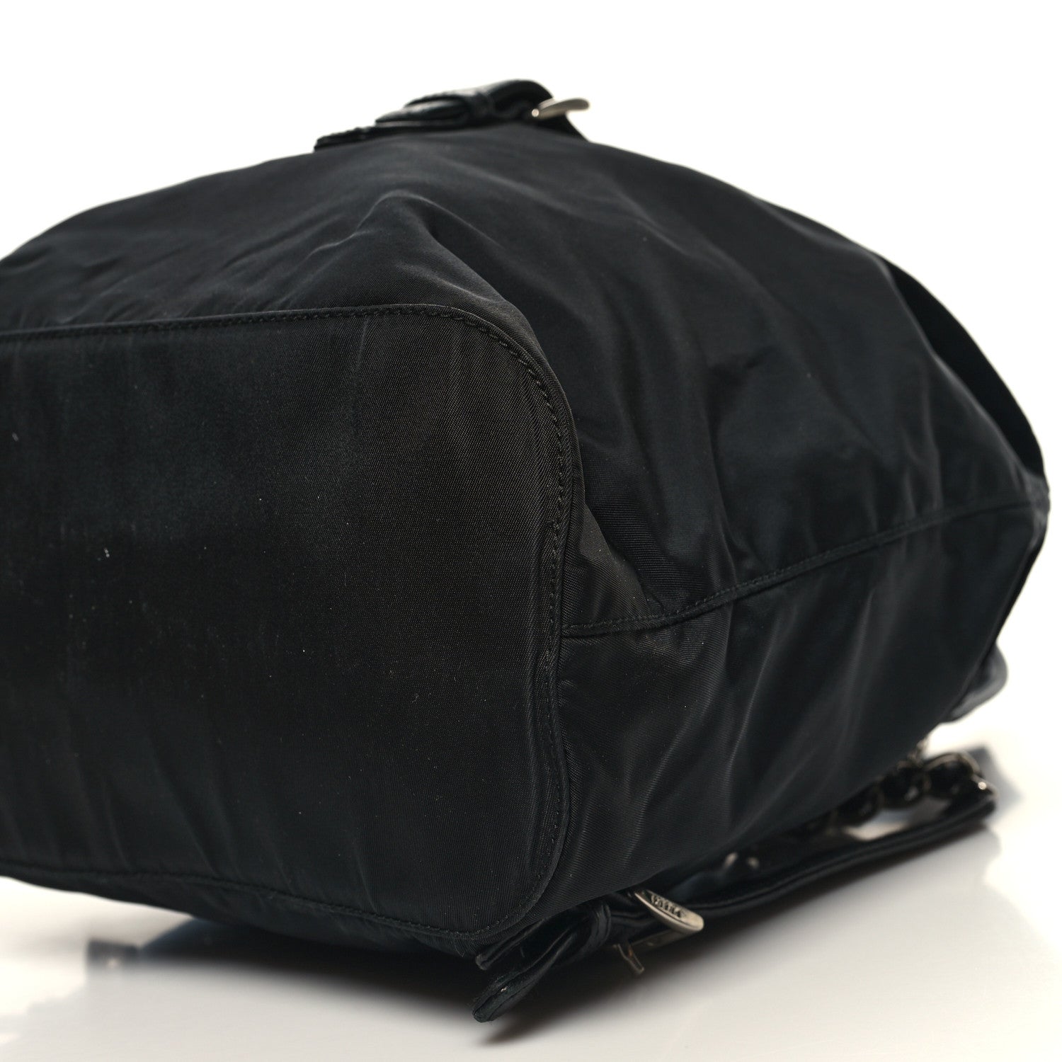 Prada Tessuto Nylon Vela Chain Backpack Black 9 of 9