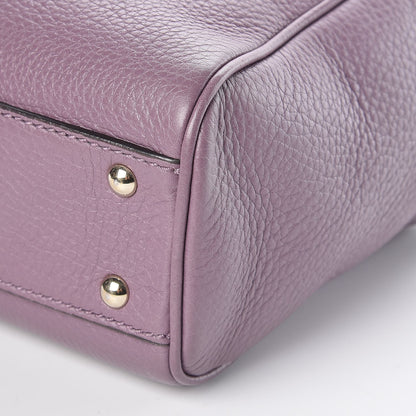 Gucci Calfskin Mini Bamboo Shopper Tote Purple 11 of 11