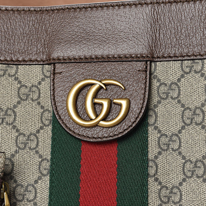 Gucci GG Supreme Monogram Web Ophidia Tote Brown 12 of 12