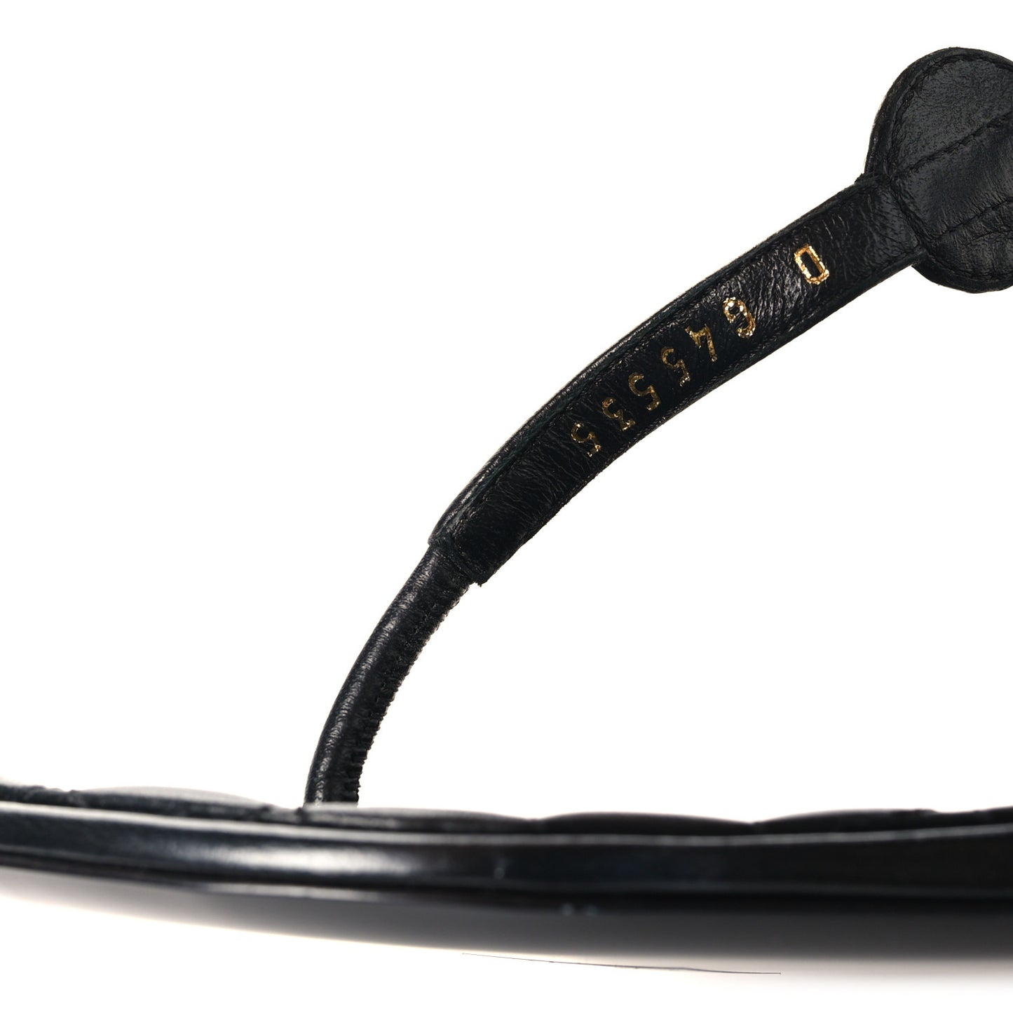 Lambskin Grosgrain Camellia Thong Sandals 37 Black