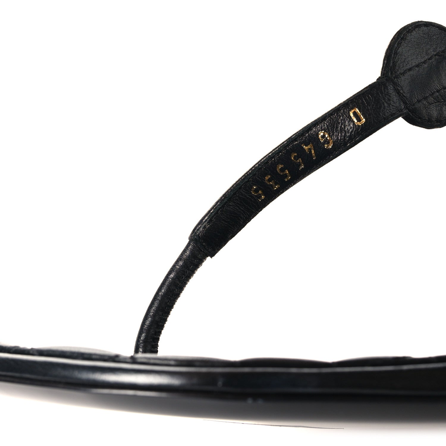 Chanel Lambskin Grosgrain Camellia Thong Sandals 37 Black 7 of 9