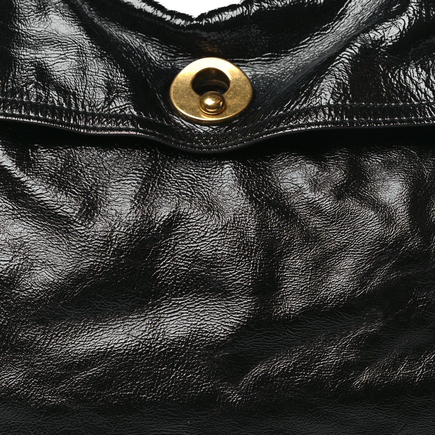 Saint Laurent Patent Large Muse Two Tote Black 7 of 9