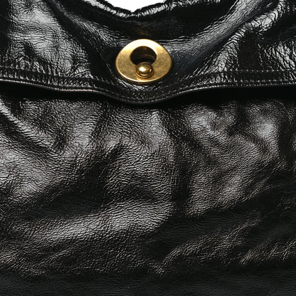 Saint Laurent Patent Large Muse Two Tote Black 7 of 9