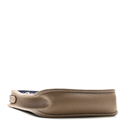 Hermes Taurillon Clemence Evelyne TPM Etoupe Bleu Indigo 4 of 11